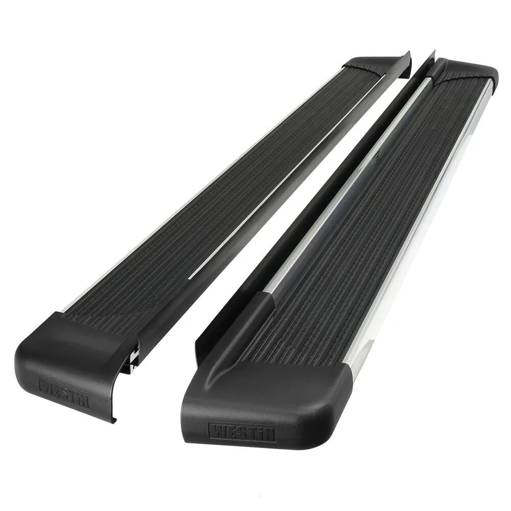27-64740 – WESTIN Running Board, Polished Aluminum Unlighted Mounting Bracket Required Rocker Panel Mount 89.5 Inch L...
